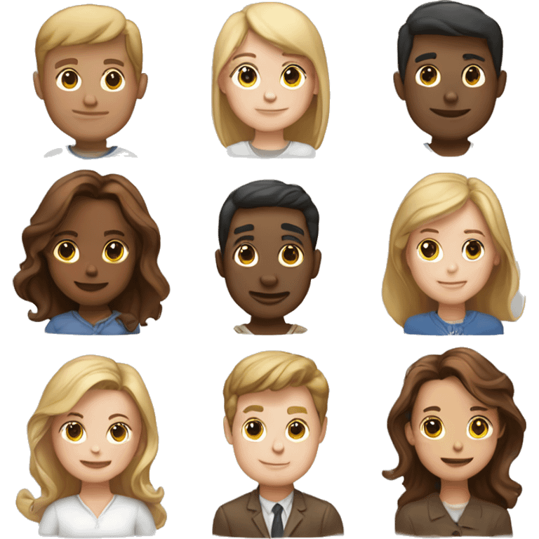 man and woman with 2 boys and 1 girl, 1 white boy, 1 brown boy, and 1 brown girl, only 3 peoepl total emoji