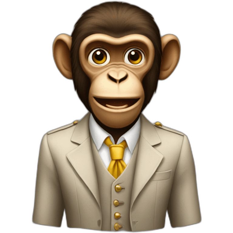 Rich monkey emoji