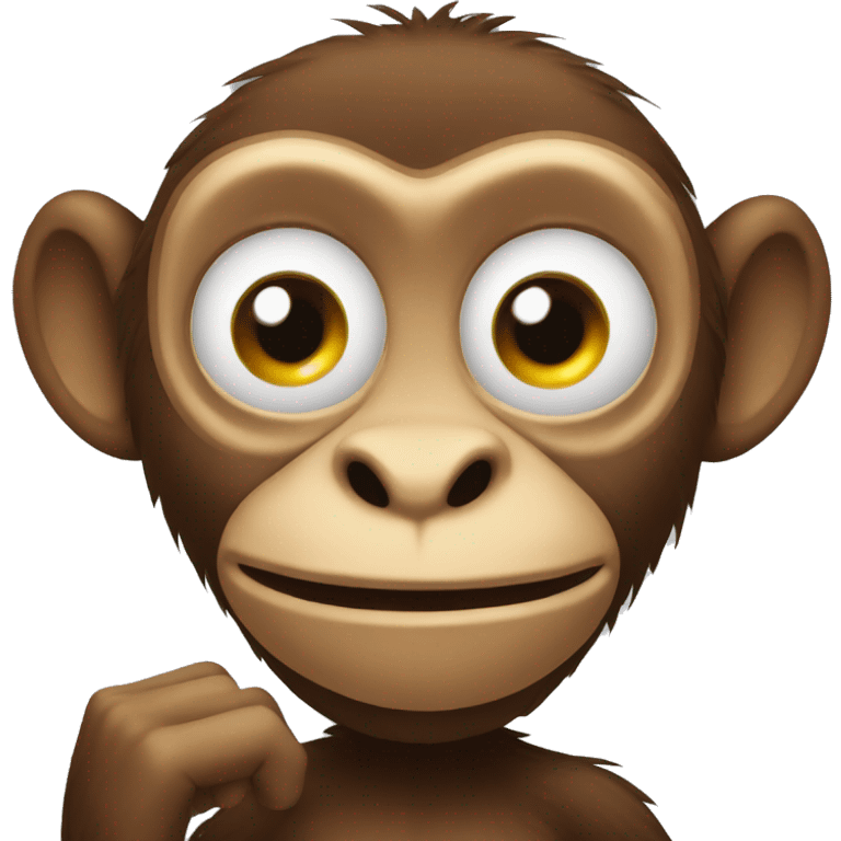 Silly monkey emoji