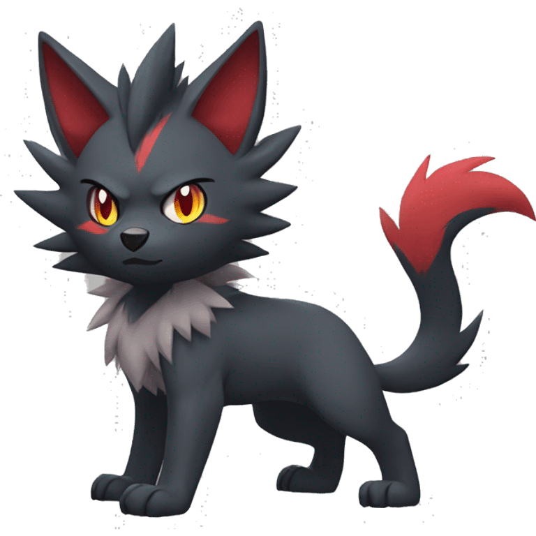 Litten-Zoroark-Mightyena-Zorua full body emoji