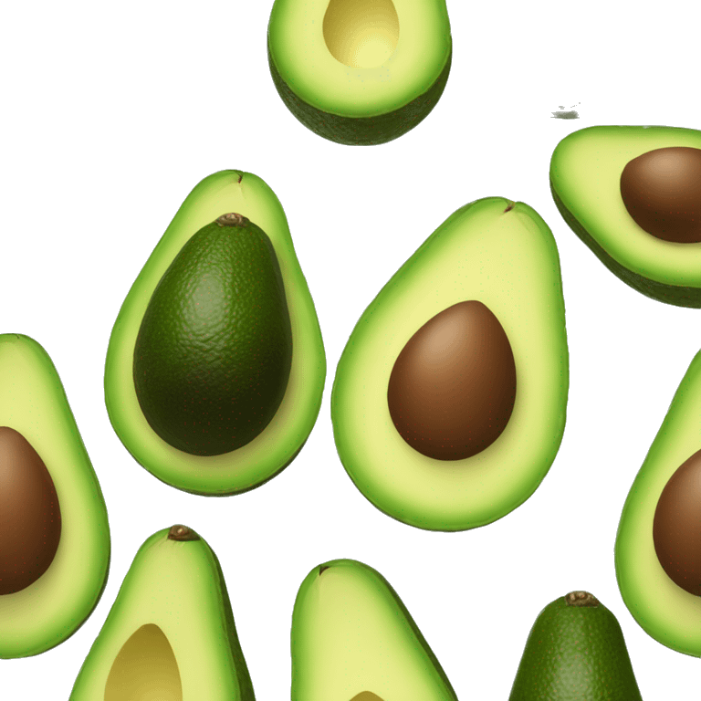 avocado umana con la faccia beve una lattina emoji