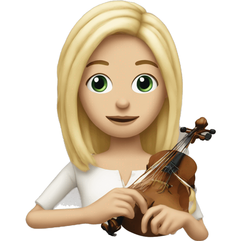 stringed puppet blonde emoji