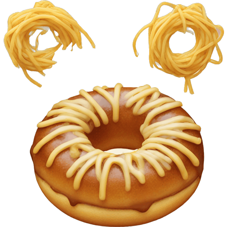 Spaghetti donut emoji