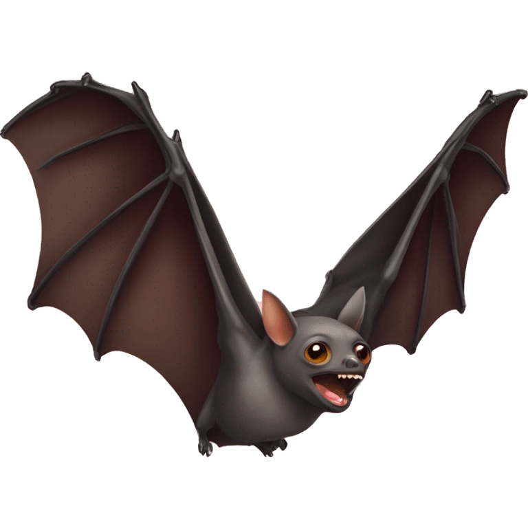 Flying fruit bat emoji