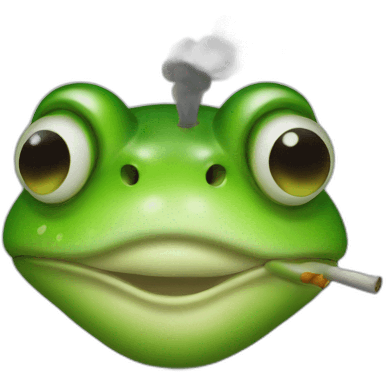 frog smoke emoji