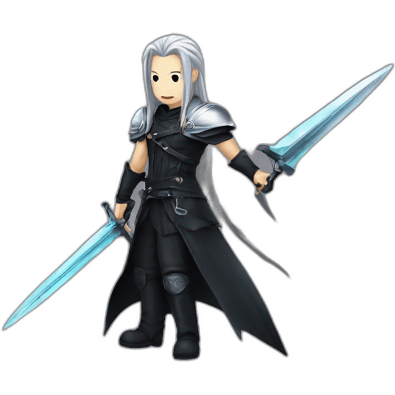 Sephiroth with a IPhone emoji