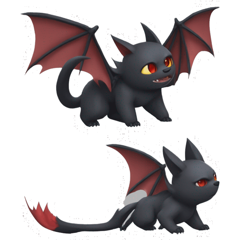 Bat-Litten-Zoroark full body emoji