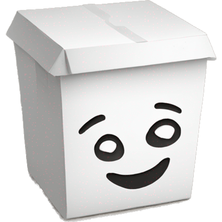 Styrofoam to-go box emoji