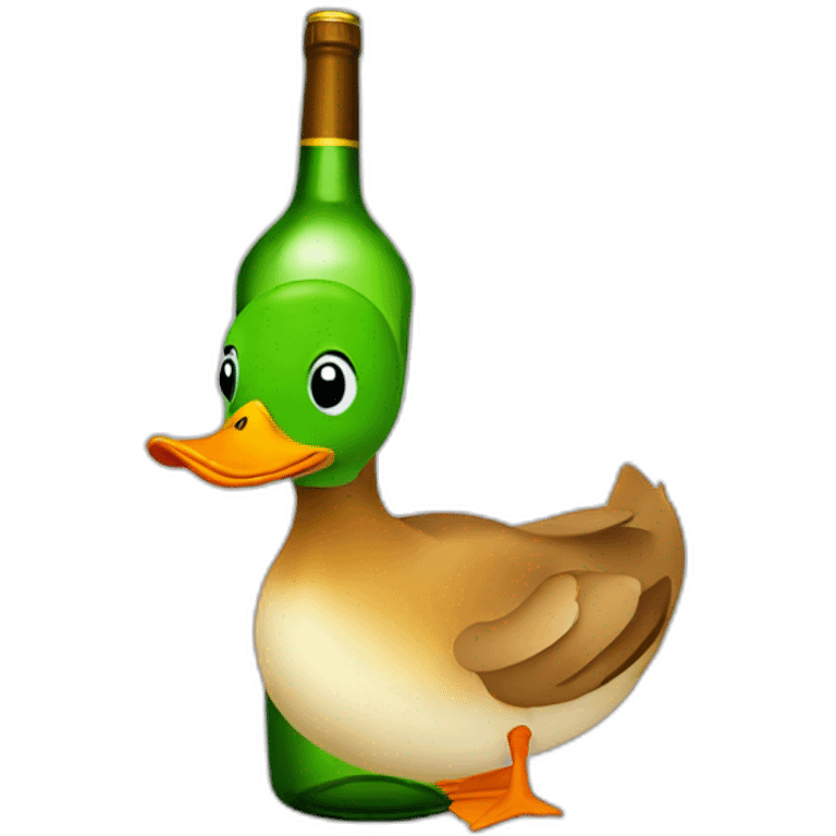 duck drunk vodka emoji