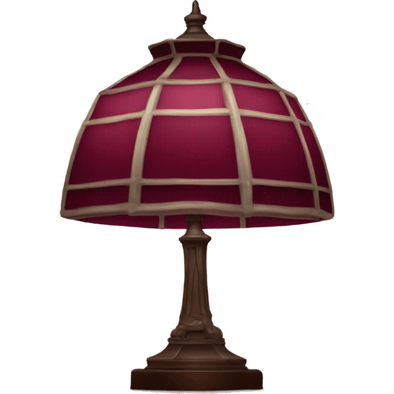 Tiffany lamp burgundy emoji