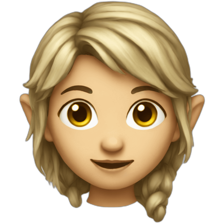 Female halfling full body emoji