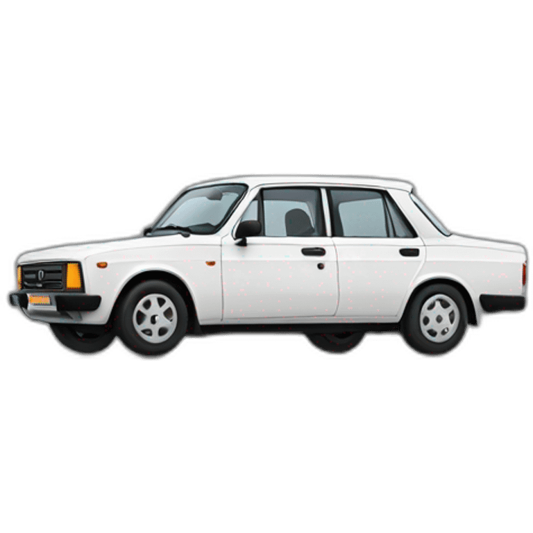 White lada 2106 emoji