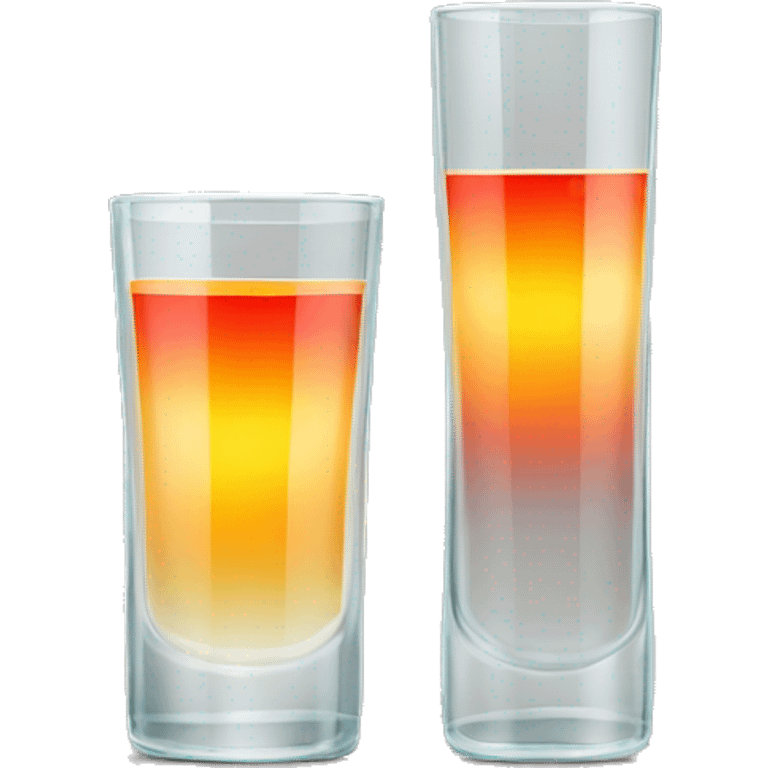 Tequila sunrise in long straight glass emoji