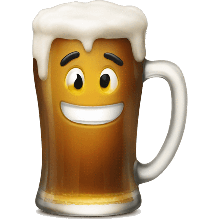 Happy birthday beer emoji