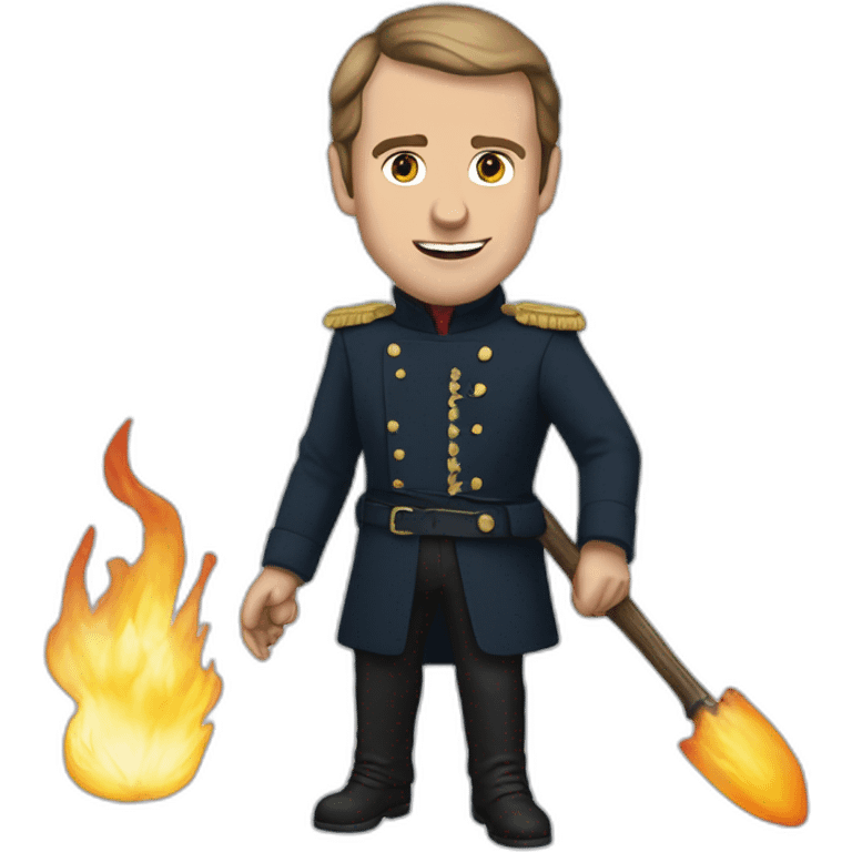 Macron en char emoji