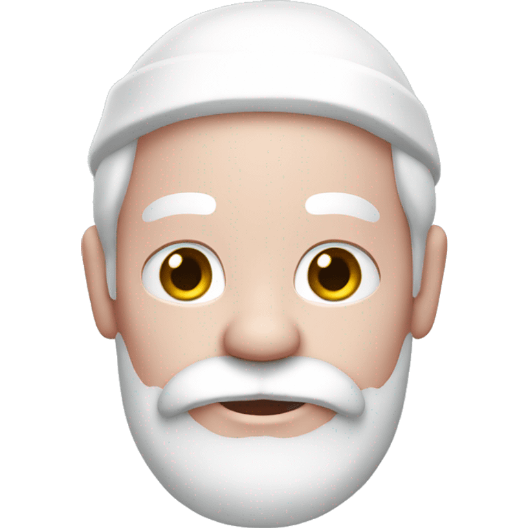 Light Pink Santa Claus with white skin emoji