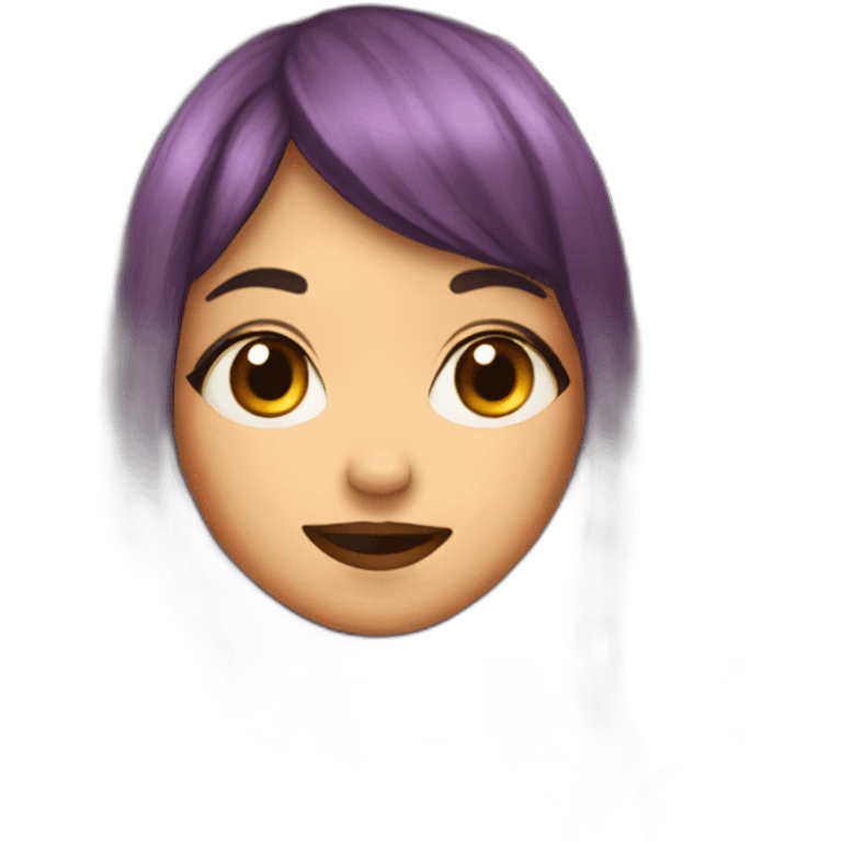 clementine with face of girl emoji