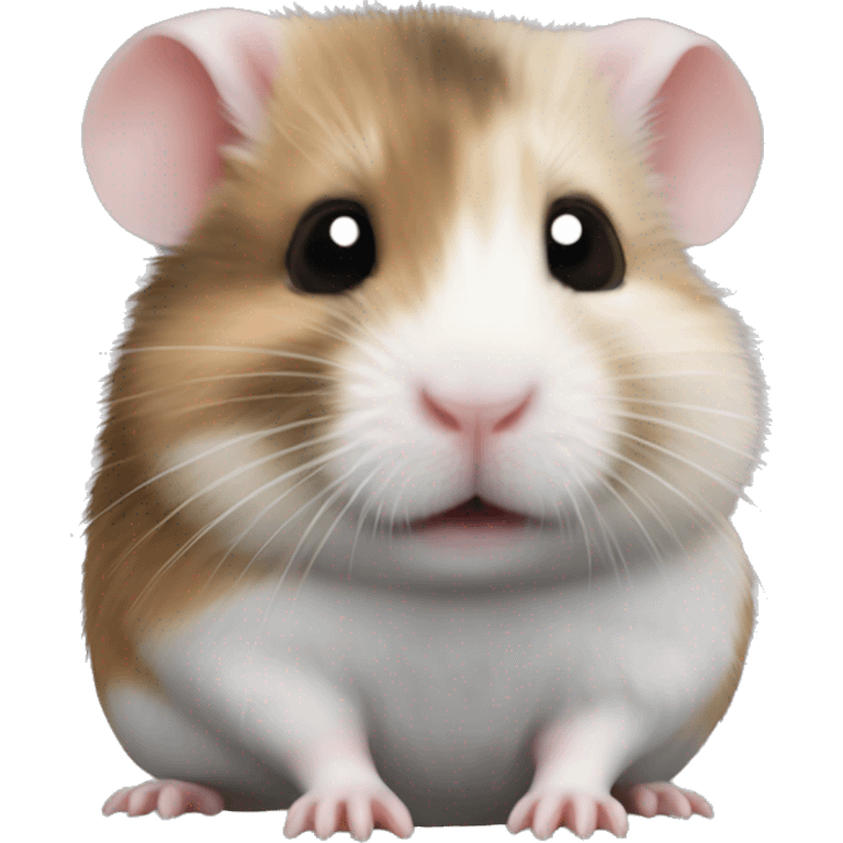 Grey and brown dwarf hamster emoji