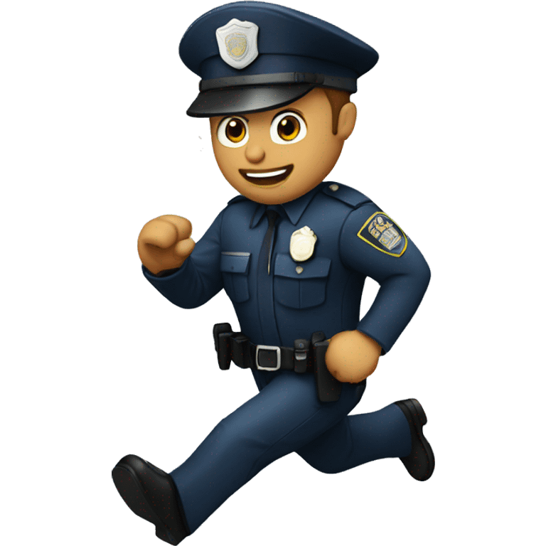 a police man running emoji