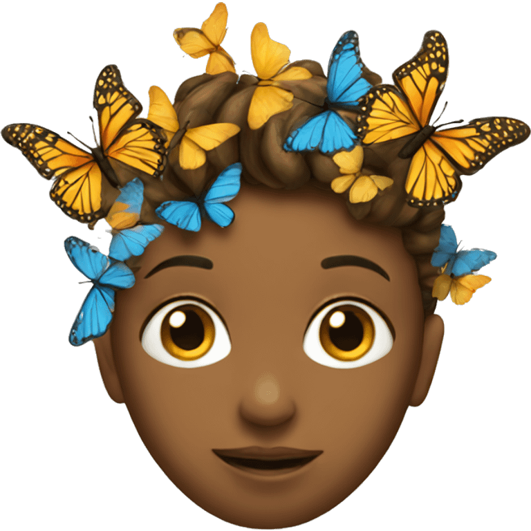 Face with butterflies emoji