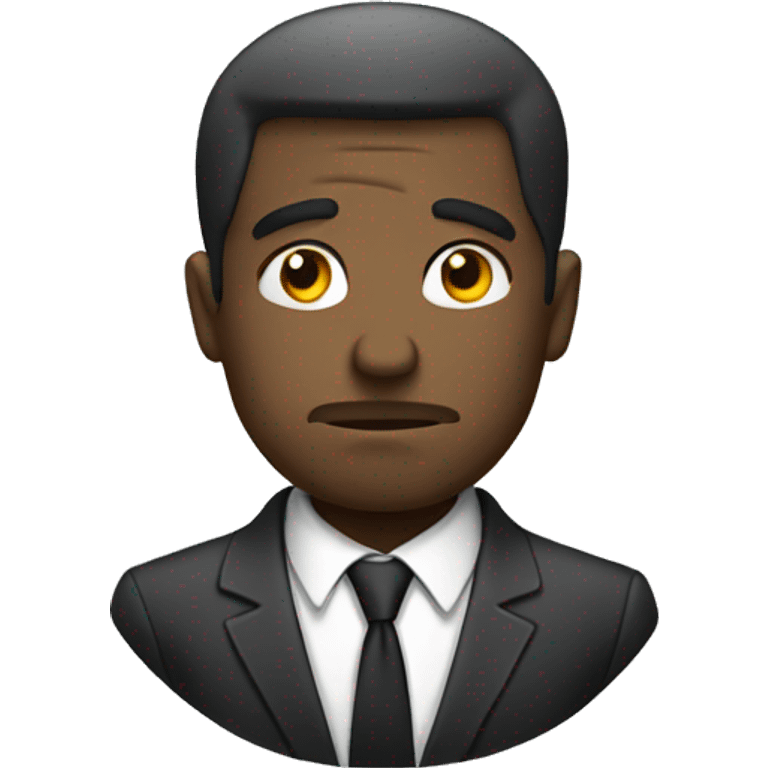 business man sad emoji