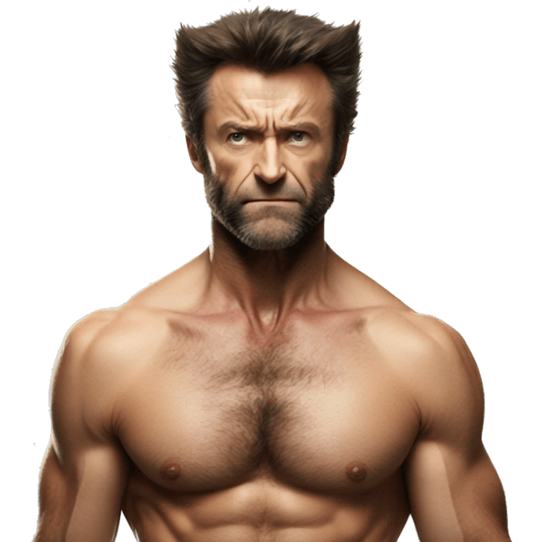 wolverine shirtless  emoji