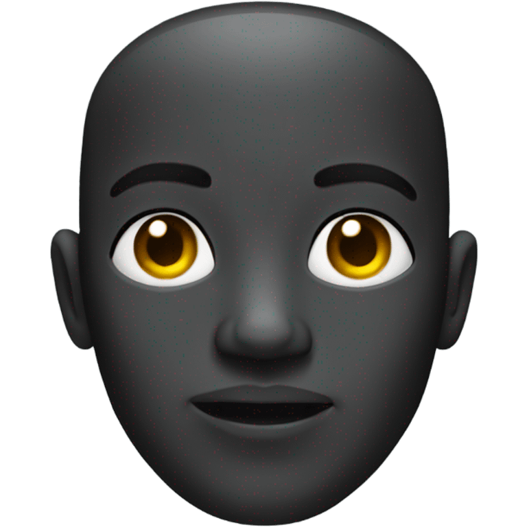 Half robot half black person emoji