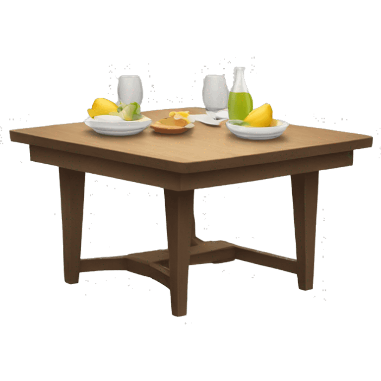 travel dining table emoji