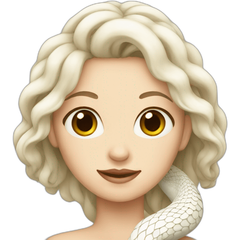 White snake female emoji