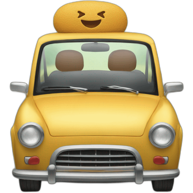 chat sur une voiture emoji