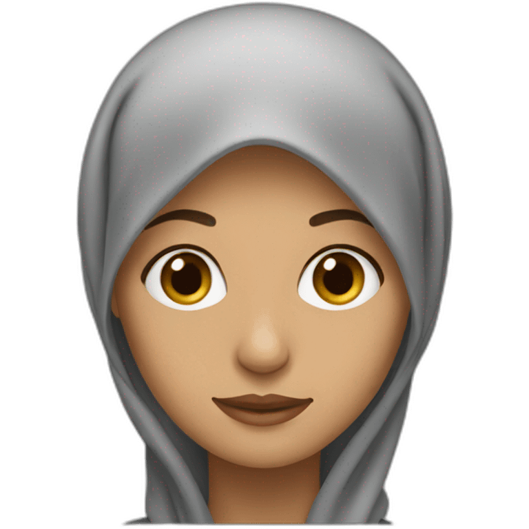 Muslim woman without headscarf emoji