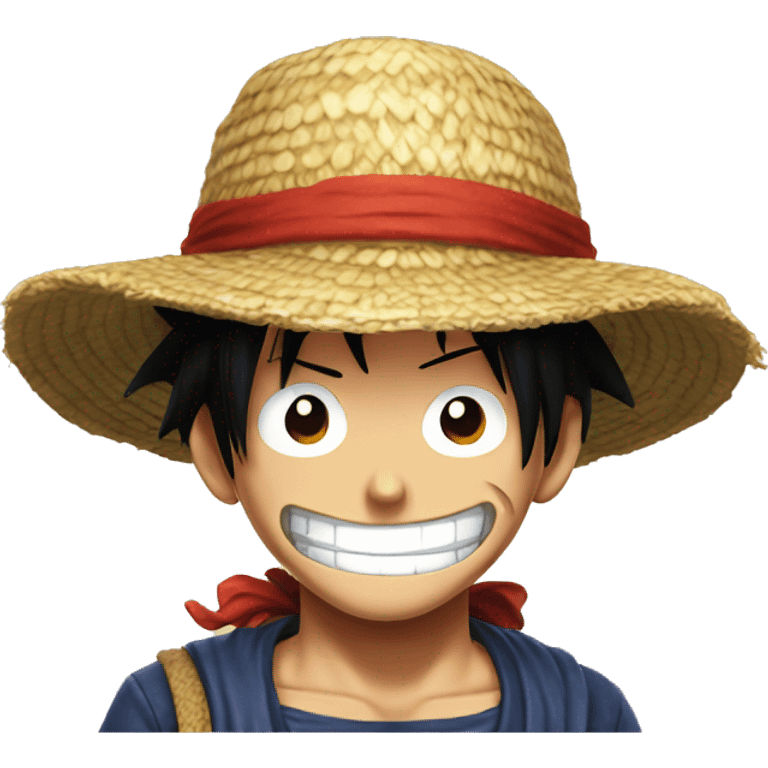 Luffy wit strawhat emoji