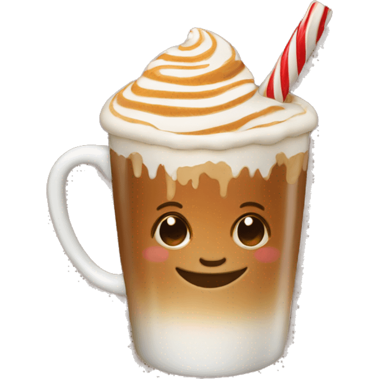 Christmas caramel latte emoji