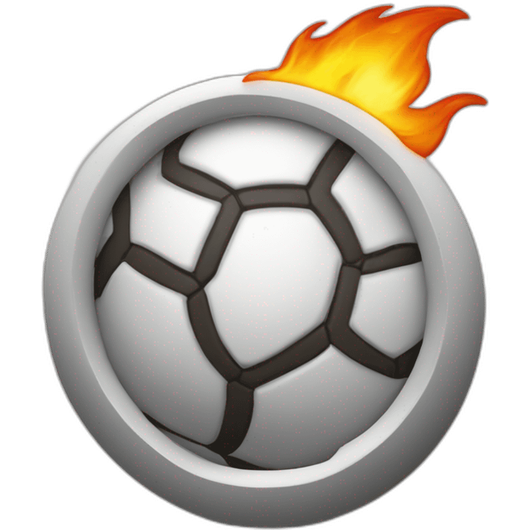 Escudo Real Madrid fuego emoji