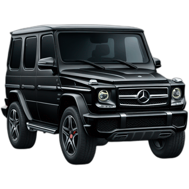 Black Mercedes g wagon emoji