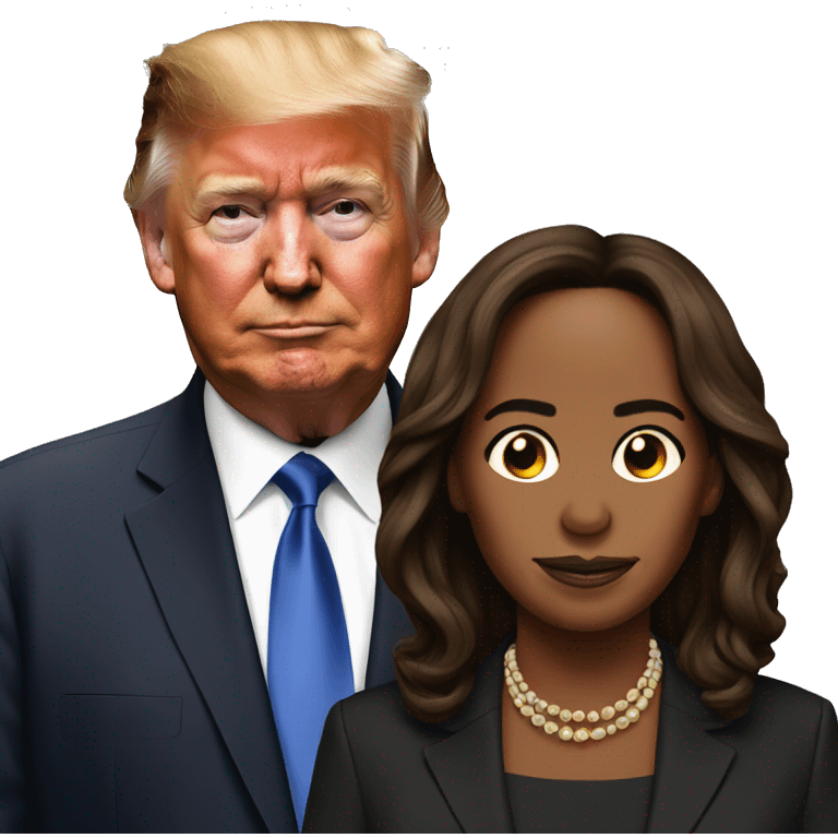 trump and kamala emoji