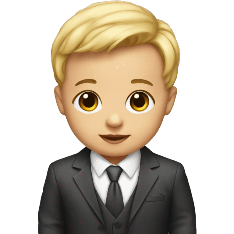 Baby in a suit emoji