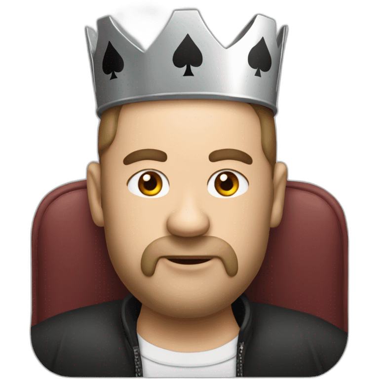 Poker king emoji