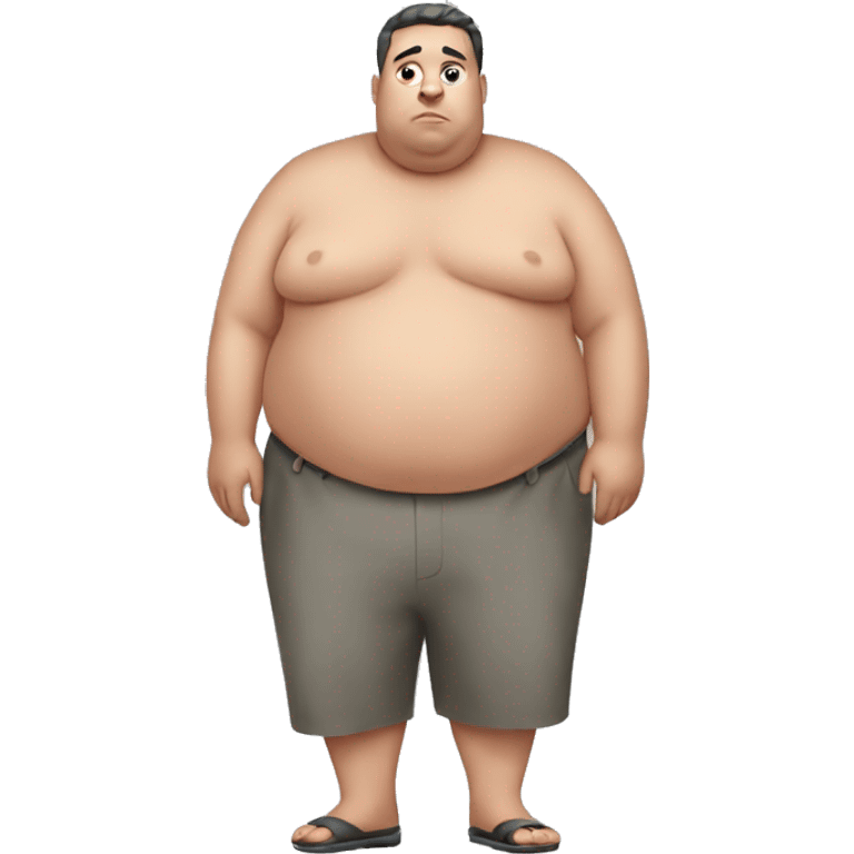 Extremely obese male  emoji