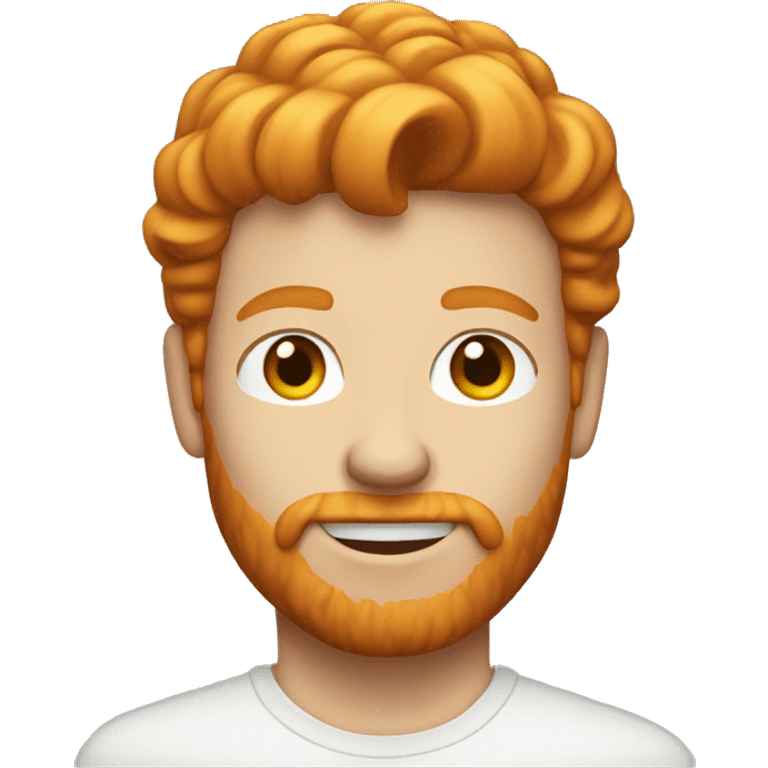 ginger guy with mullet hairstyle emoji