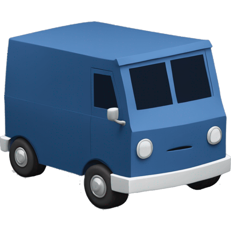 Spongebob wide-fender dark blue Papercraft step-van  emoji