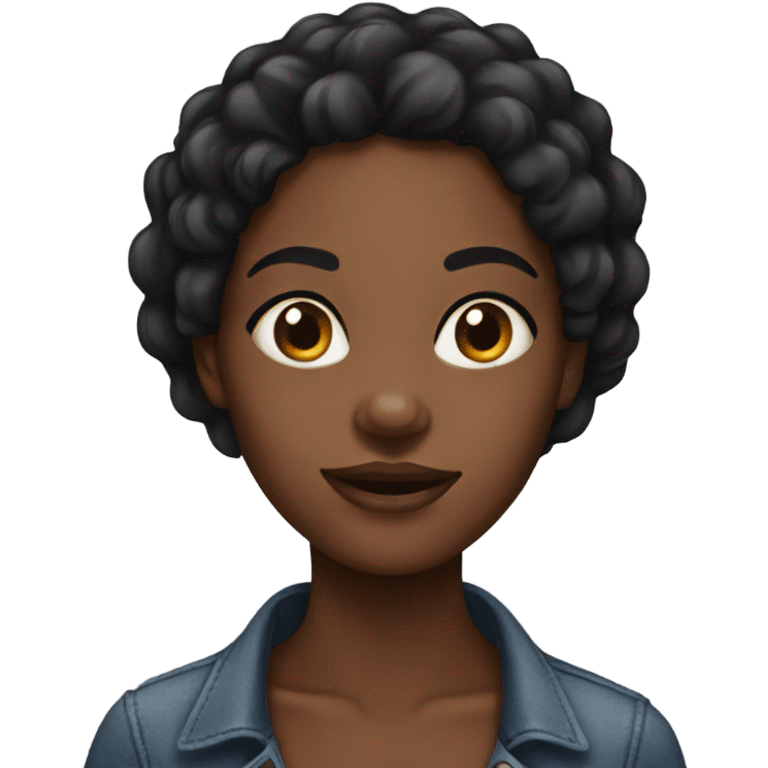 Pretty black girl emoji