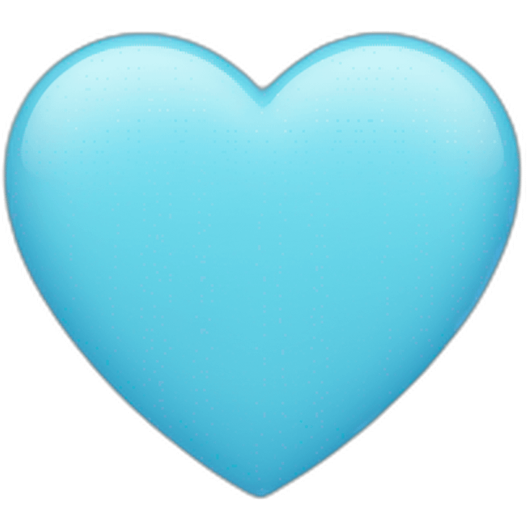 light blue heart emoji