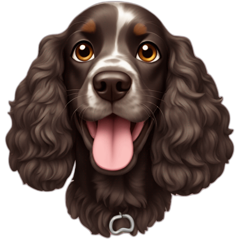 Happy cocker spaniel emoji