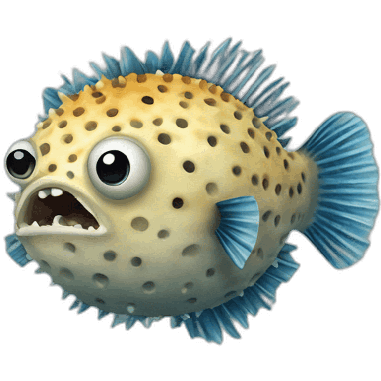 very angry pufferfish emoji