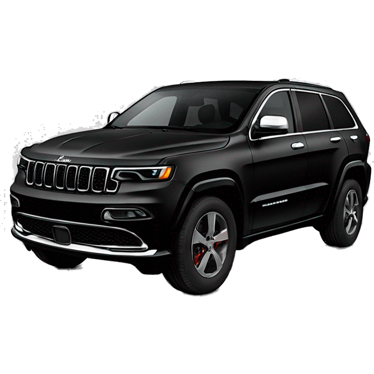 2024 Black Jeep grand Cherokee L no chrome emoji