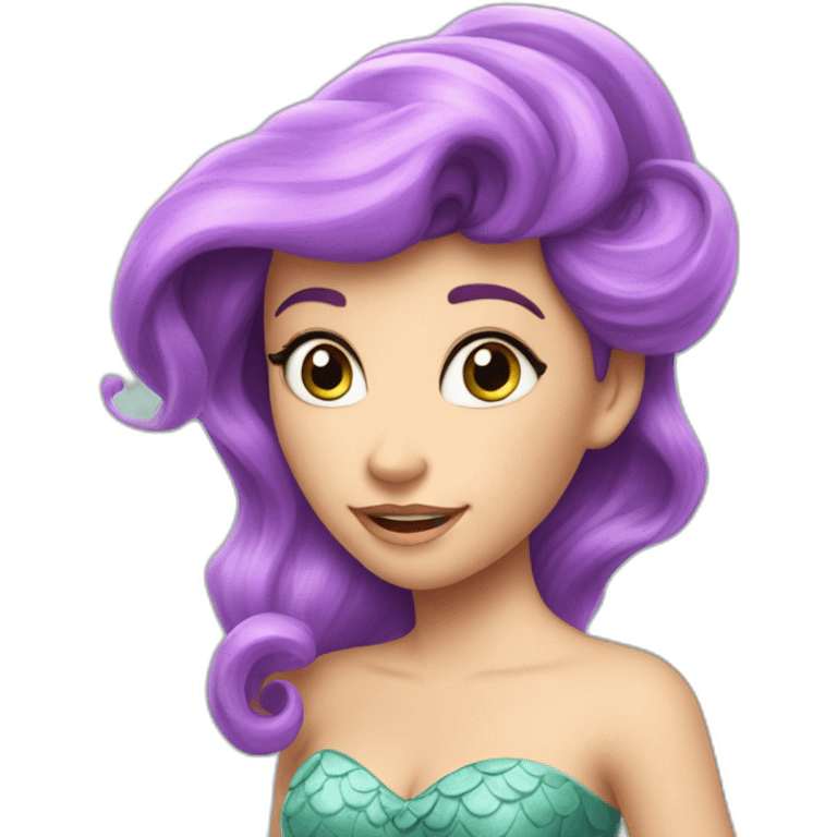 Ariel le petite sirène emoji