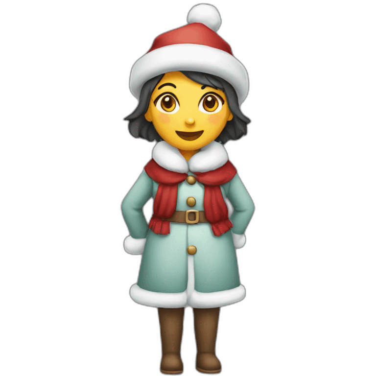 christmas-snowman-girl-full body emoji