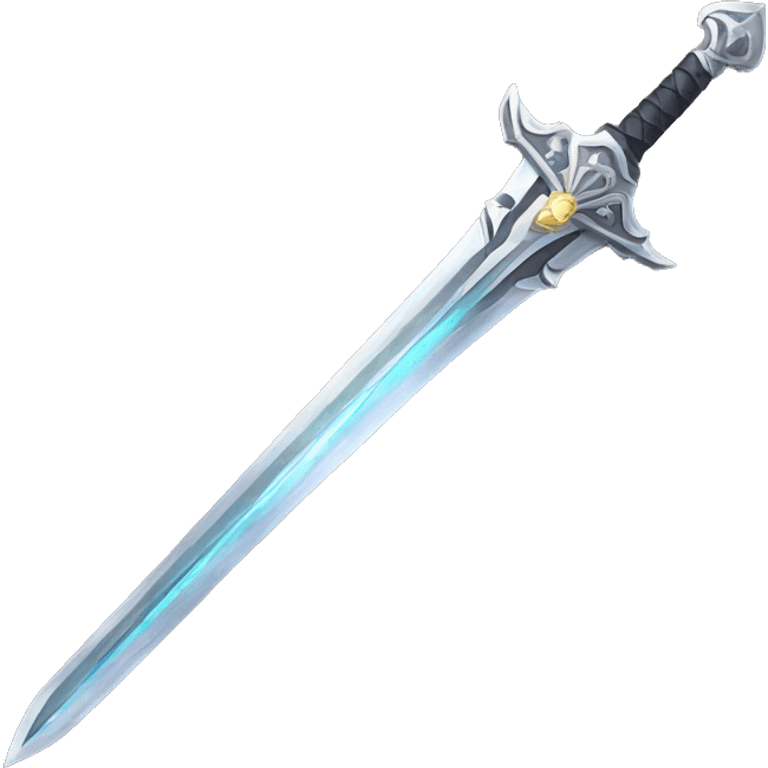 one silver magic sword with another sword emoji