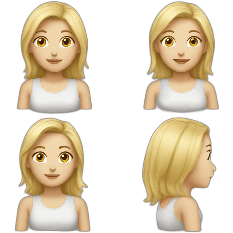 Blonde girl emoji